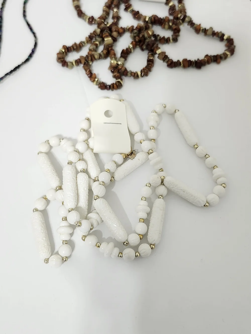 Assorted Mix Long Necklaces 12 Pieces Beaded Shell Chain Tassel Vintage To Now